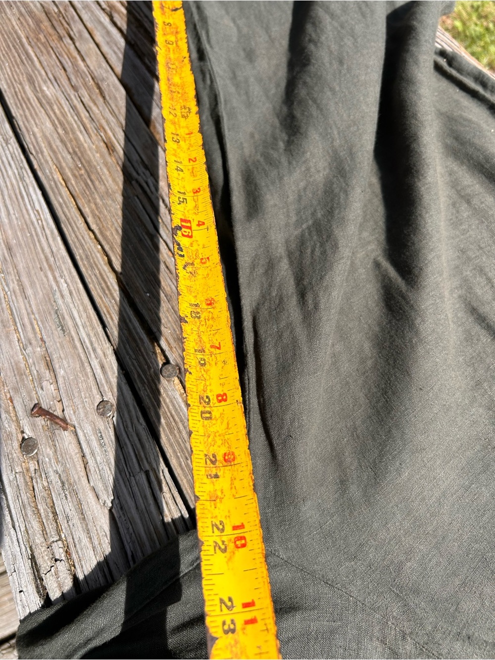 Velvet Graham Spencer Linen Barrel Pants XS Matcha Lagenlook Coastal Grandma - Picture 2 of 5